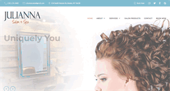 Desktop Screenshot of juliannasalonspa.com